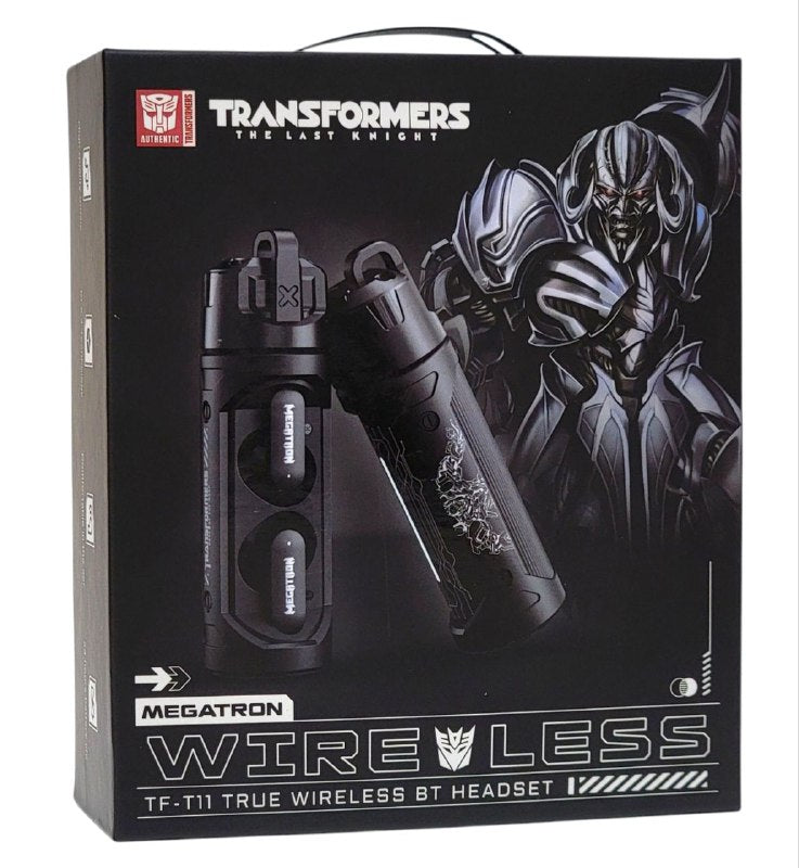 AUDIFONOS AURICULARES ORIGINALES INALAMBRICOS TF-T11, BATERIA ESTUCHE 5H, BATERIA AUDIFONOS 5H, BT V.5.4, DISTANCIA DE 10MTS, COMODO ESTABLE TRANSFORMERS THE LAST KNIGHT MEGATRON