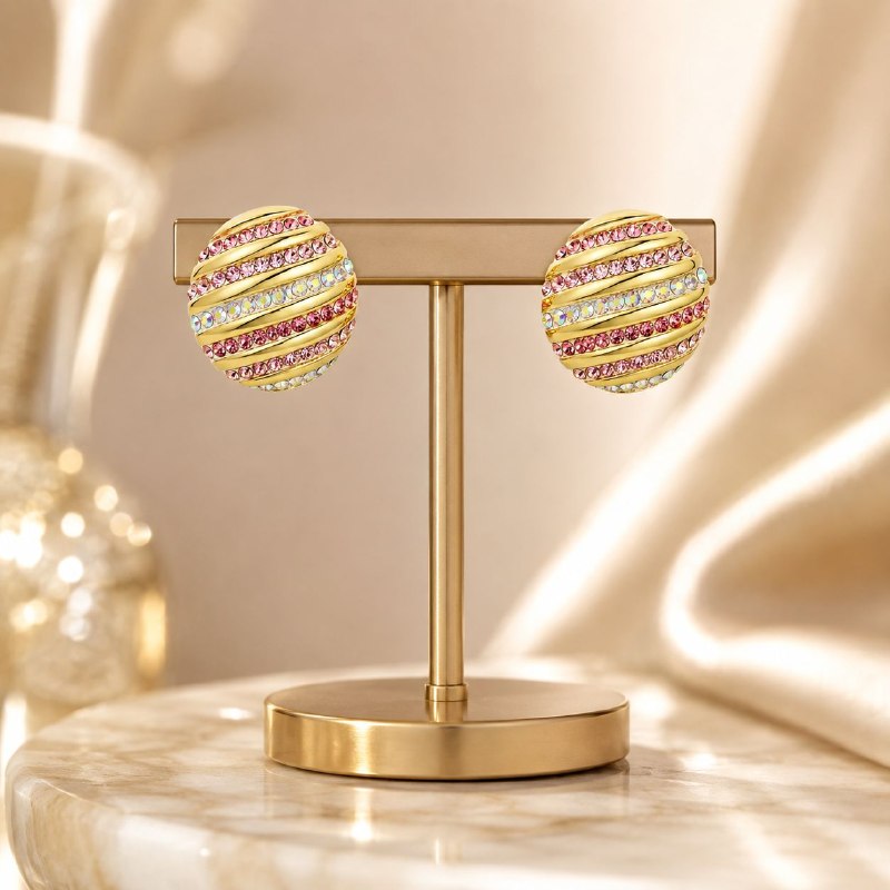 ARITOS DE ENCHAPE PARA DAMA 2CM