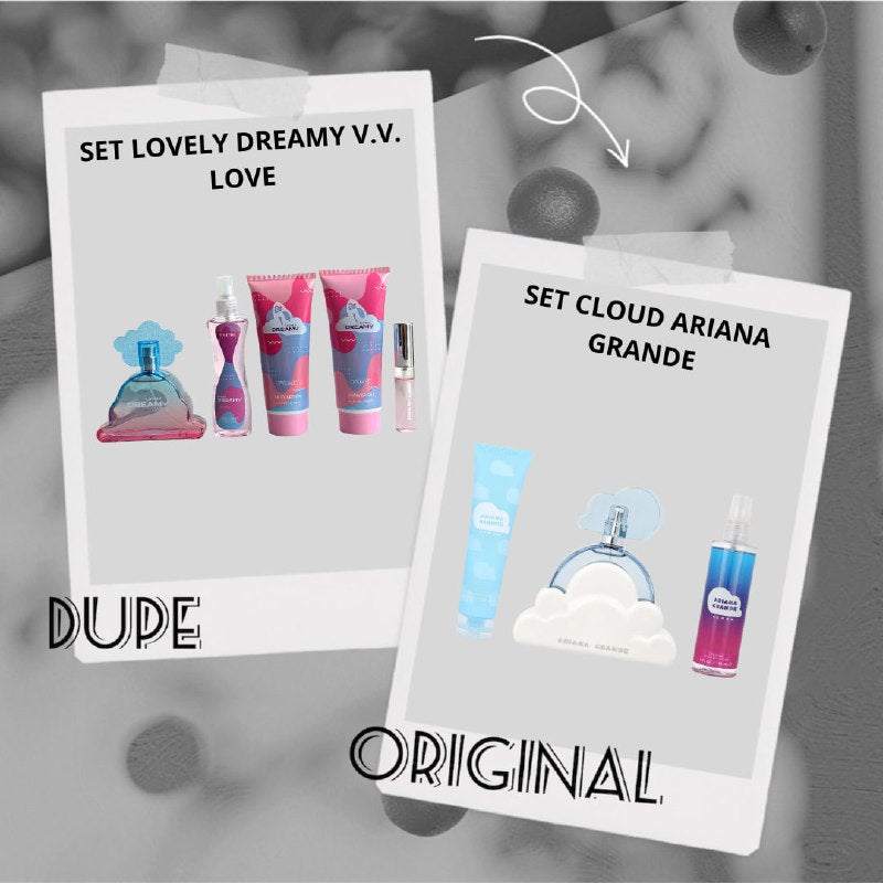 SET VV LOVE LOVELY DREMAY EDP 100ML, EDP 10ML, BODY LOTION 150ML, SHOWER GEL 150ML, SLPASH 100ML (M)