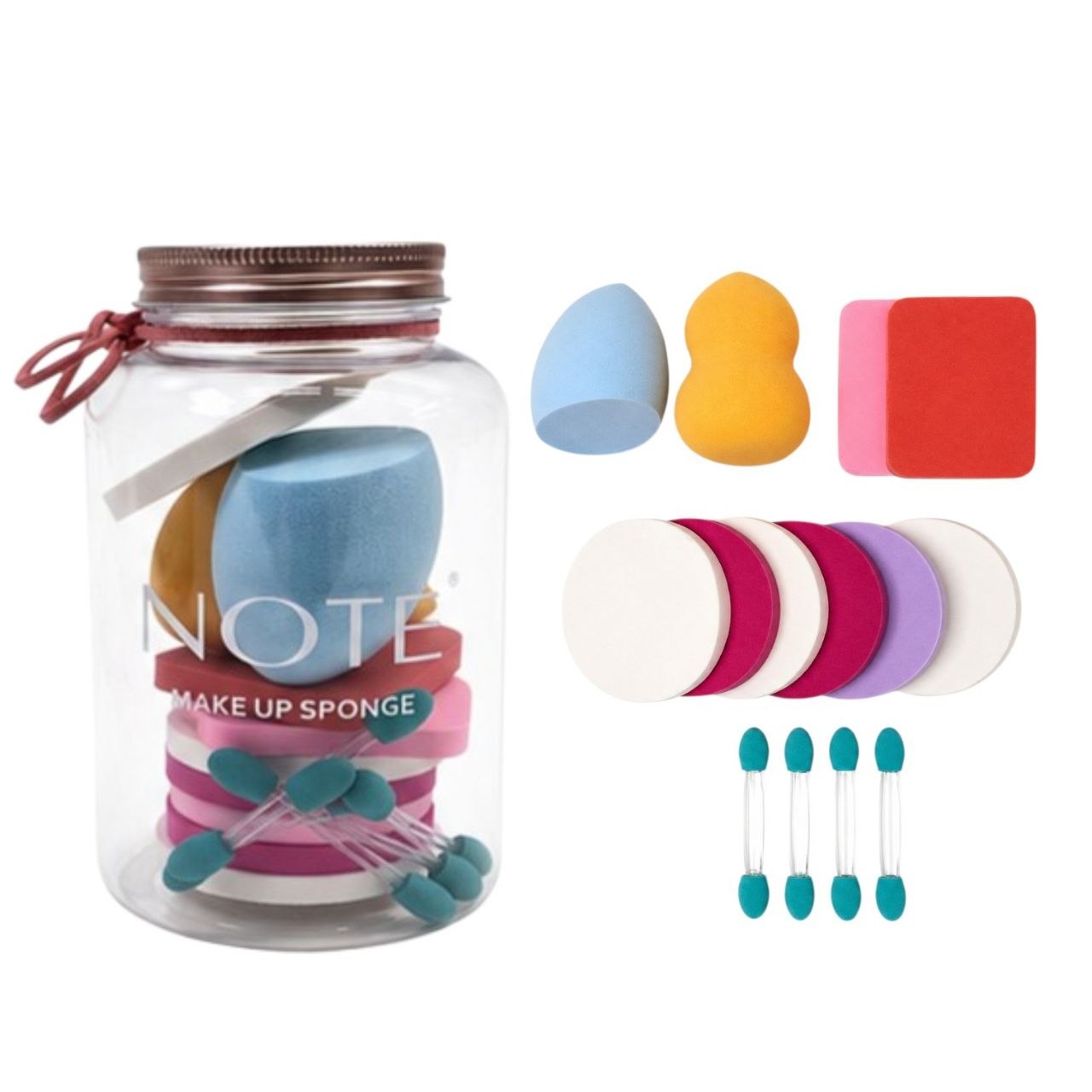SET DE ESPONJAS PARA MAQUILLAJE 13PCS
