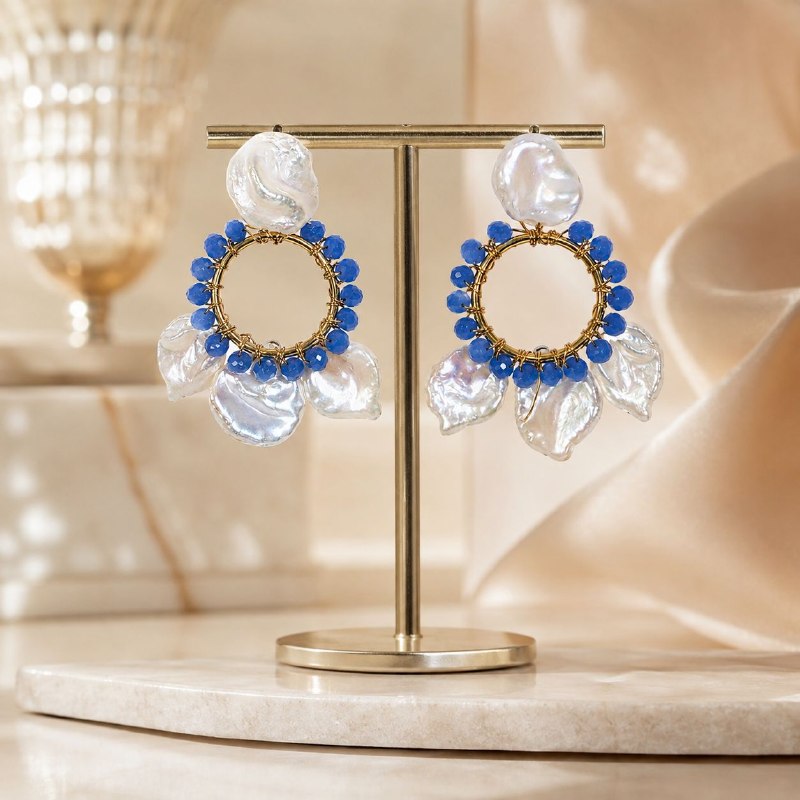 ARITOS DE ENCHAPE PARA DAMA 4CM