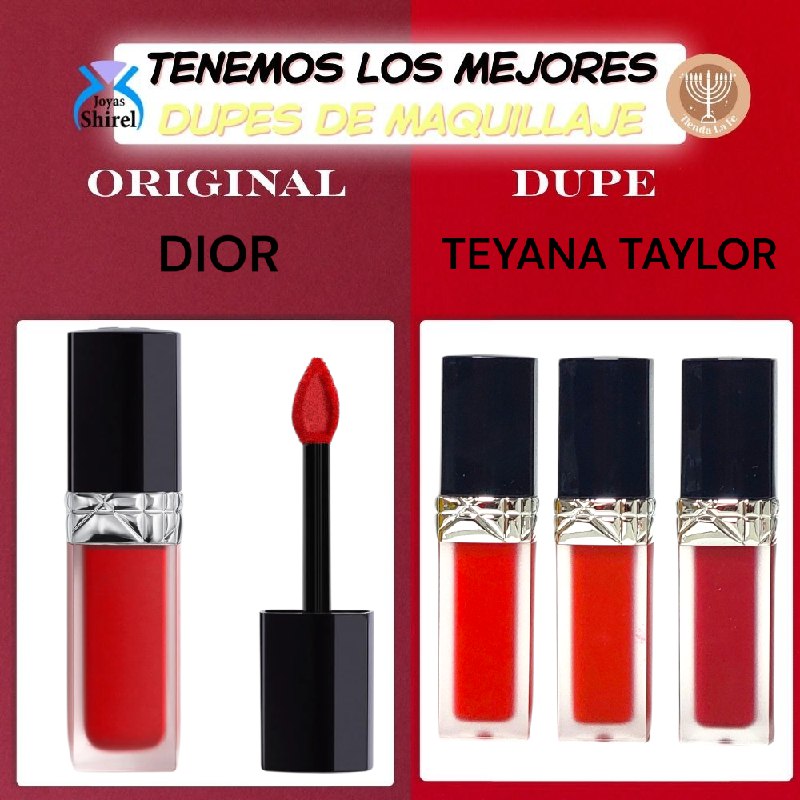 BRILLO LABIAL LIQUIDO DE ACABADO MATTE DE LARGA DURACION HOLLYWOOD 8ML (DUPE DE DIOR)
