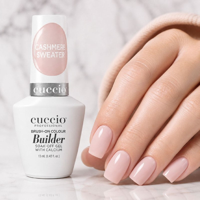 GEL CONSTRUCTOR, FORTIFICANTE Y NIVELADOR DE UÑAS NATURALES CON CALCIO TONO NUDE ROSA NATURAL CUCCIO 13ML