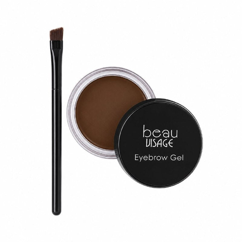 CREMA EN GEL PARA CEJAS WATERPROOF CON BROCHA ANGULAR EYEBROW GEL BEAU VISAGE 3.5G