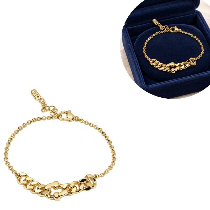 PULSERA DE ENCHAPE PARA DAMA 16CM