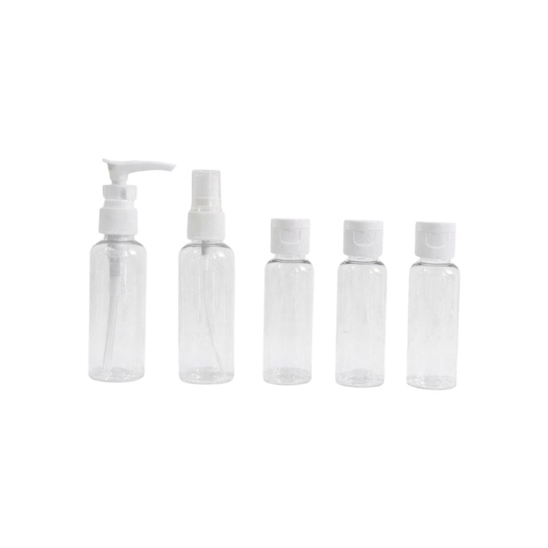 SET DE BOTELLAS DE VIAJE DE PLASTICO 6PCS WH TRAVEL