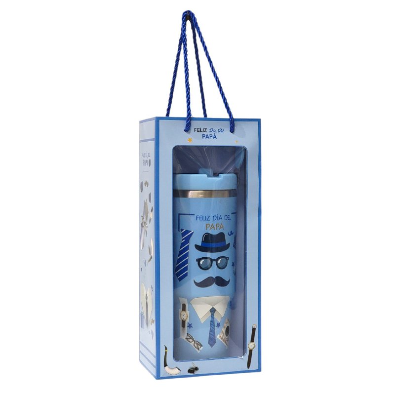 BOTE TERMICO DE REGALO PARA PADRE PARA BEBIDAS FRIAS Y CALIENTES BENELI HOME