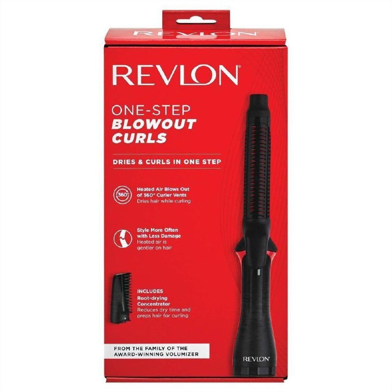 RIZADORA ENCOLOCHADORA CON SECADO EN UN SOLO PASO DE AIRE CALIENTE REVLON