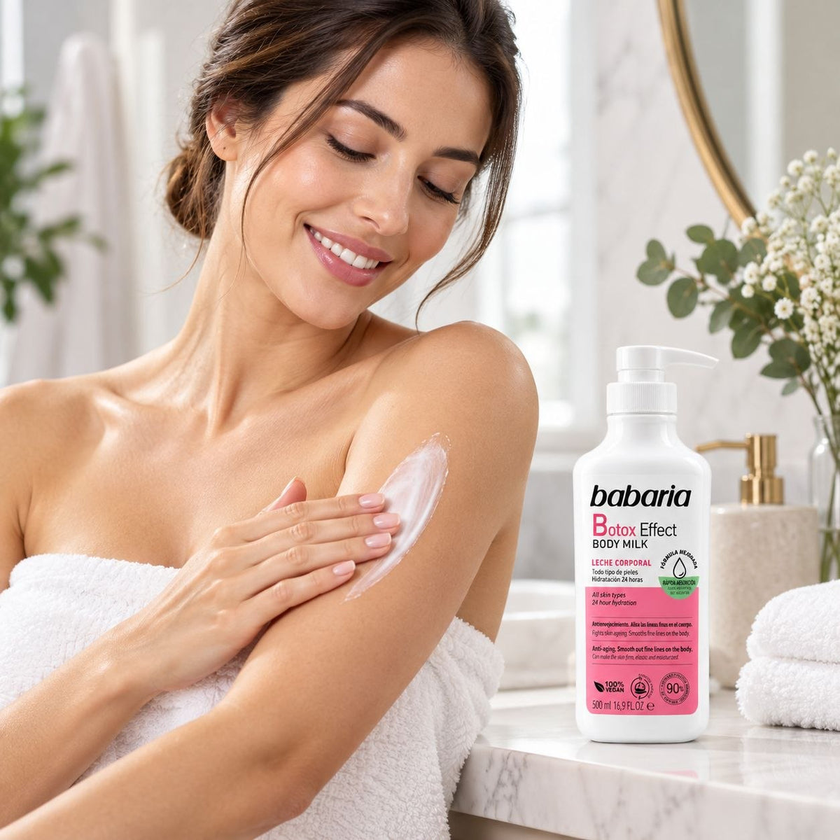 CREMA DE LECHE CORPORAL EFECTO BOTOX BABARIA 500ML