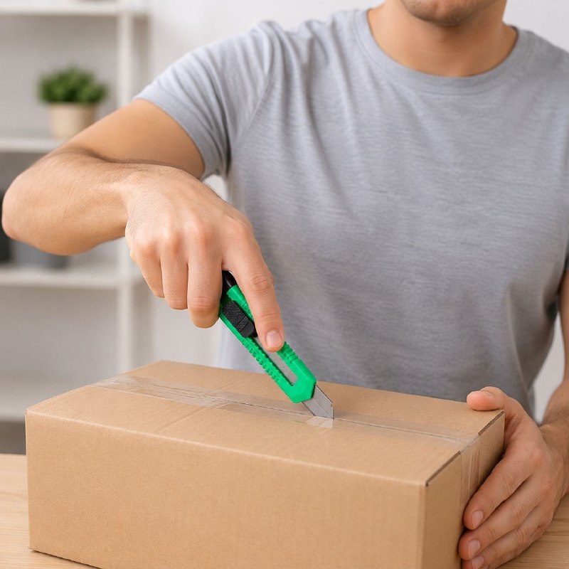 CUTTER RETRACTIL HOJA SEGMENTADA CON MANGO ERGONOMICO 4 COLORES