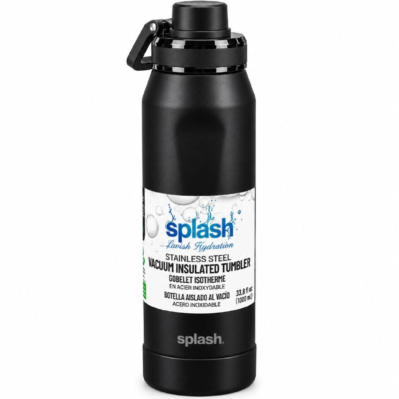 BOTE TERMICO DE ACERO INOXIDABLE CON ASA SPLASH 1000ML