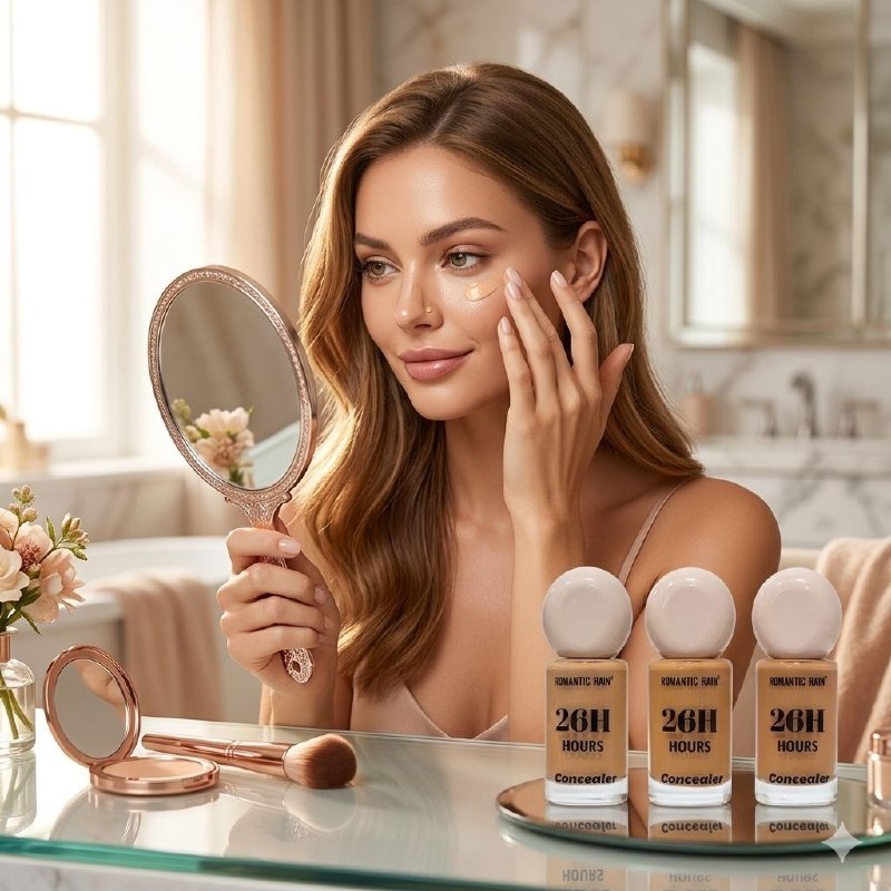 CORRECTOR LIQUIDO DE ALTA COBERTURA E IMPERMEABLE DE LARGA DURACION ROMANTIC RAIN (DUPE DE RARE BEAUTY)
