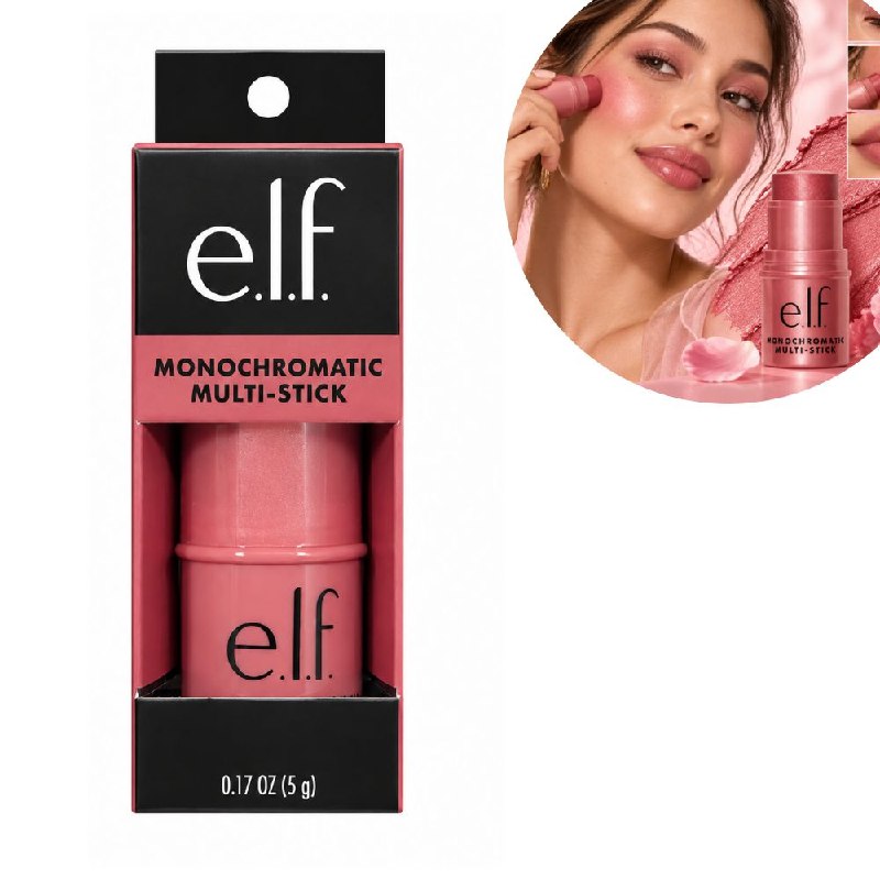 BARRA DE MAQUILLAJE MULTIUSOS CREMOSA 3 EN 1 PARA OJOS, LABIOS Y MEJILLAS ELF 5G