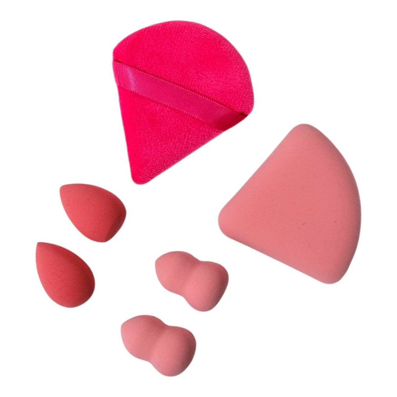 SET DE ESPONJAS U BORLAS DE MAQUILLAJE KISS LOVELY