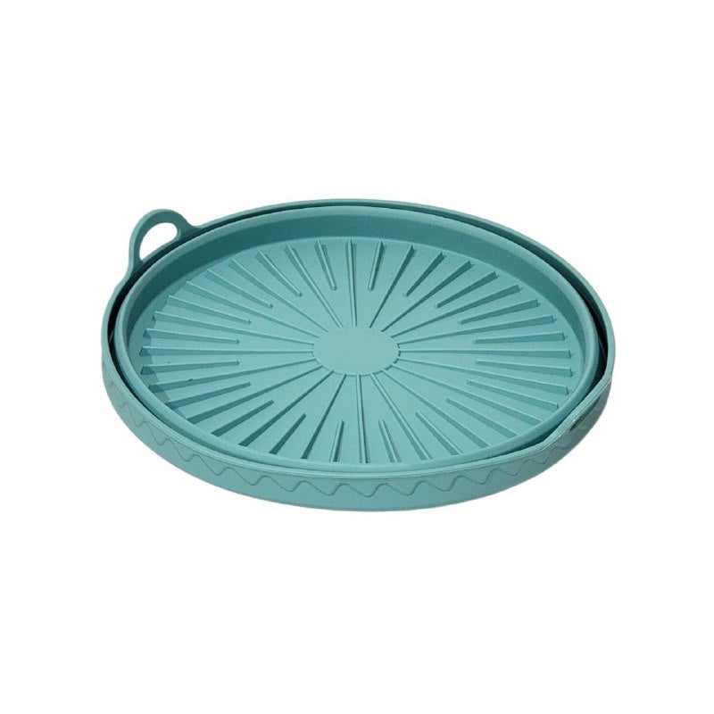 ORGANIZADOR RECIPIENTE MOLDE PLEGABLE DE SILICONA PARA HORNO O USAR EN FREIDORA DE AIRE, RESISTENTE A ALTAS TEMPERATURAS 4 COLORES
