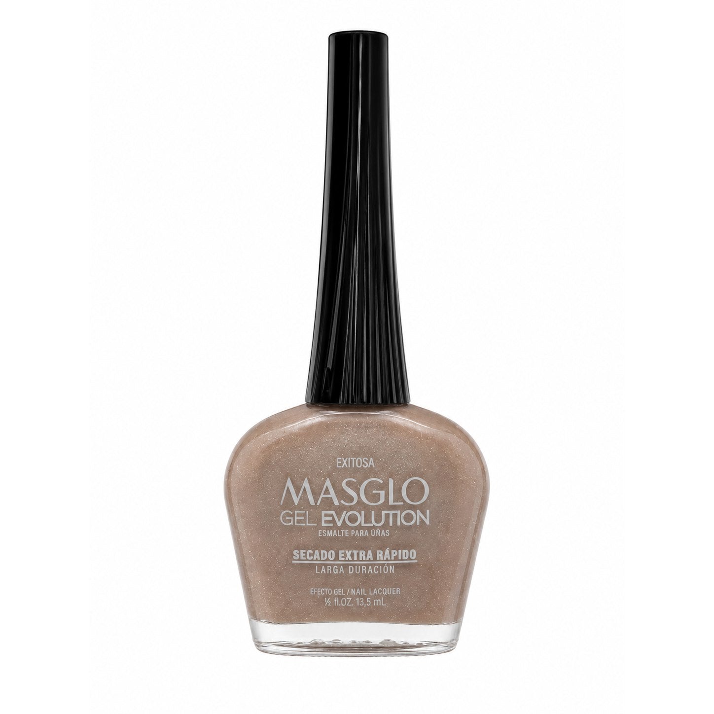 ESMALTE DE UÑAS CON EFECTO GEL DE SECADO EXTRA RÁPIDO MASGLO GEL EVOLUTION PASO 2 "ESTILO EXITOSA" 13.5 ML