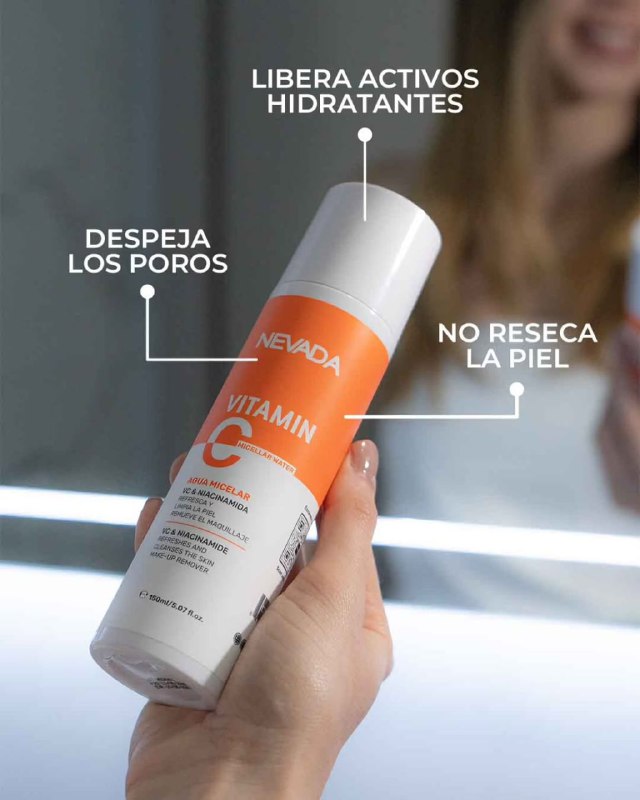SET FACIAL DE VITAMINA C ANTIEDAD DE 3 PIEZAS HIDRATANTE REJUVENECEDORA NEVADA