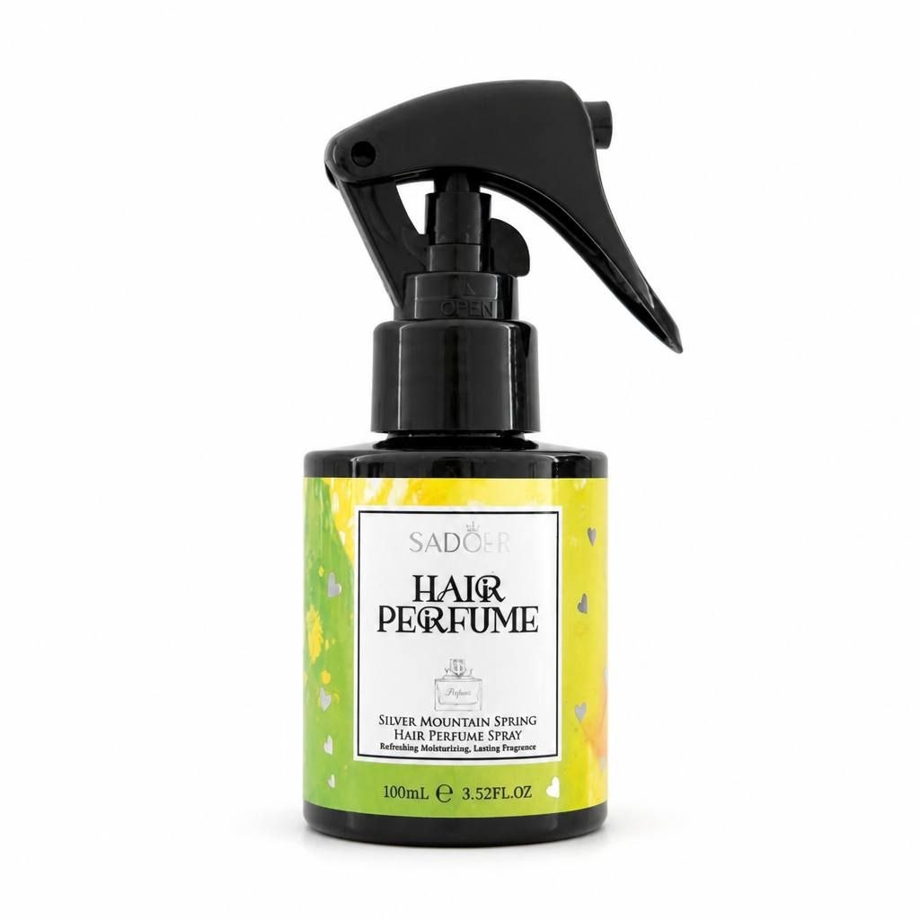 ESPRAY DE PERFUME PARA EL CABELLO AROMA MANANTIAL DE MONTAÑA PLATEADA SADOER 100ML