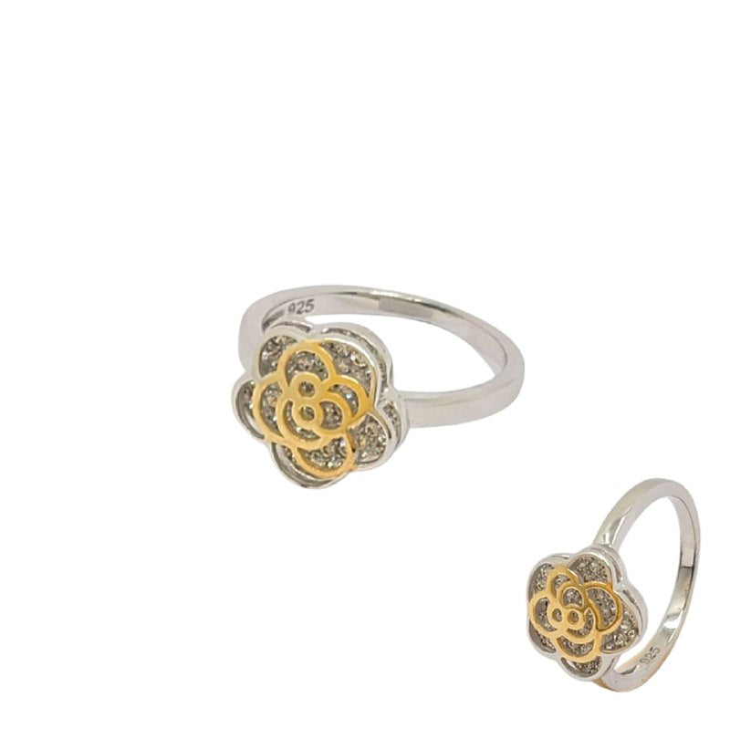PANI453 FORMA FLOR PLATA 9.25