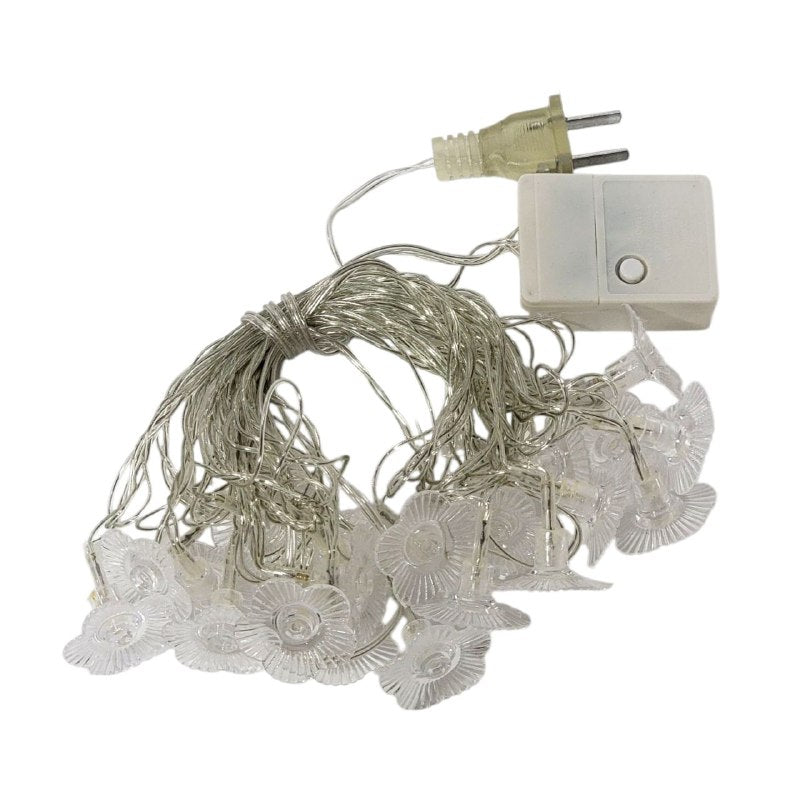 LUCES DECORATIVAS NAVIDEÑAS GUIRNALDA LED, PERFECTA PARA ARBOLES Y ESPACIOS INTERIORES O EXTERIORES, CAMBIOS DE LUZ BLANCA 9 DISEÑOS
