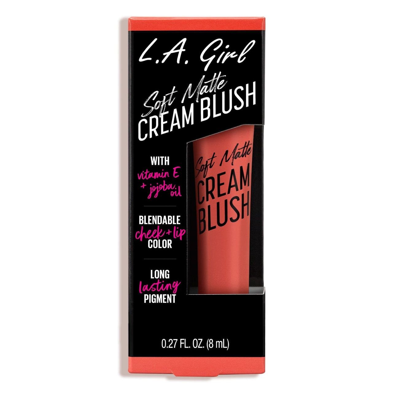 RUBOR EN CREMA MATE LARGA DURACION TONO GBL445 HOT SHOT SOFT MATTE CREAM BLUSH L.A. GIRL 8ML