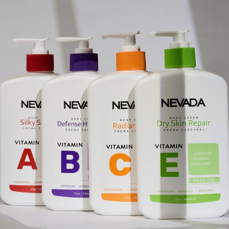 CREMA CORPORAL HIDRATANTE Y REPARADORA CON VITAMINA B NEVADA 444ML