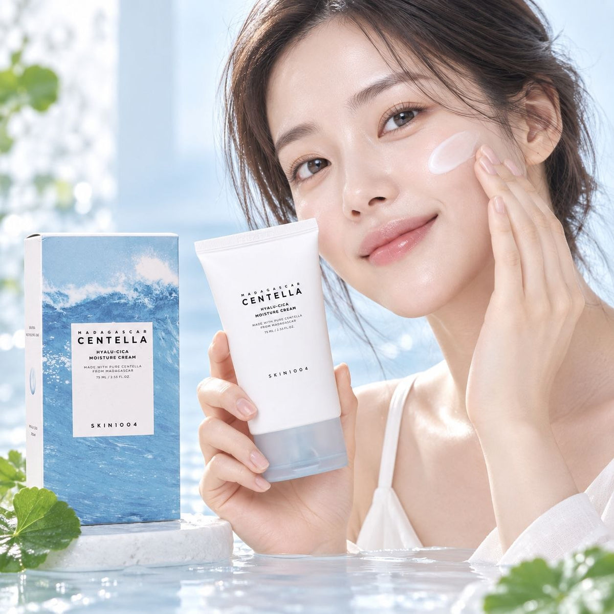 CREMA FACIAL HIDRATANTA EN GEL HIDRATANTE CON ACIDO HIALURONICO Y CENTELLA ASIATICA SKIN1004 75ML