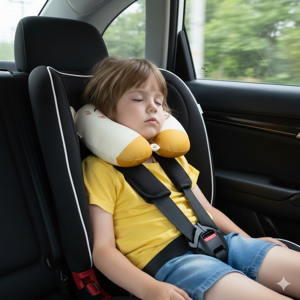 ALMOHADAS DE VIAJE RELLENAS DE MICROPERLAS COZY TRAVEL KIDS 25X27CM