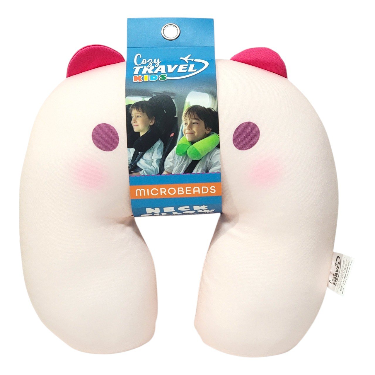 ALMOHADAS DE VIAJE RELLENAS DE MICROPERLAS COZY TRAVEL KIDS 25X27CM