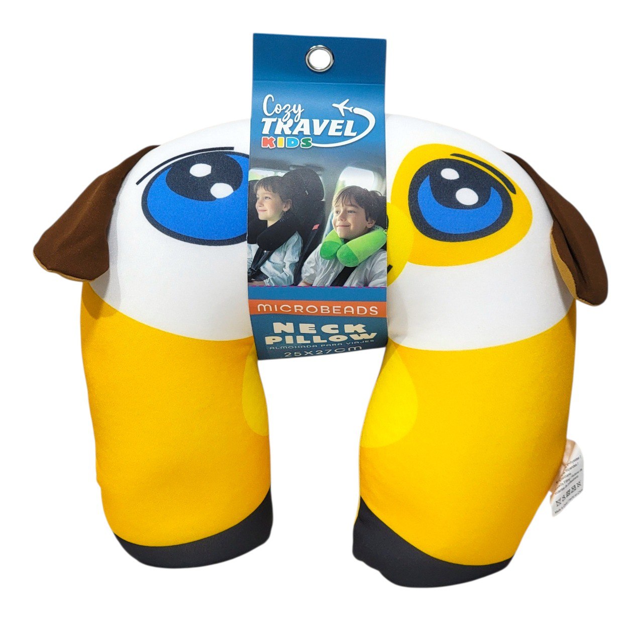 ALMOHADAS DE VIAJE RELLENAS DE MICROPERLAS COZY TRAVEL KIDS 25X27CM