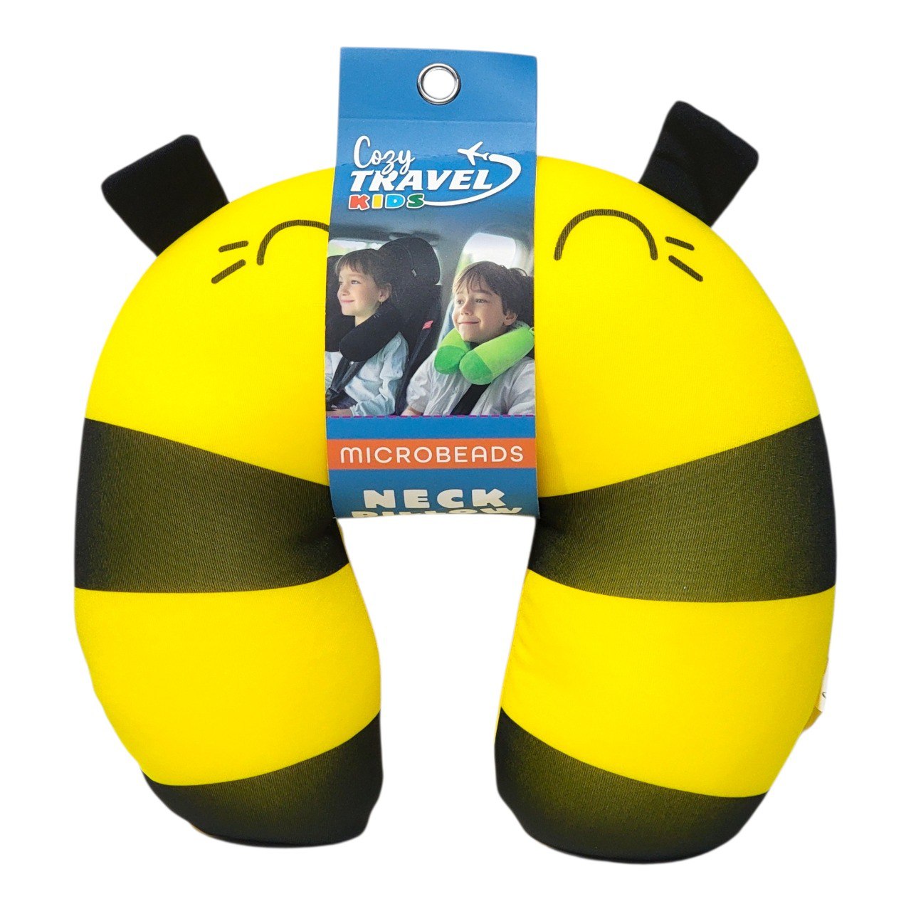 ALMOHADAS DE VIAJE RELLENAS DE MICROPERLAS COZY TRAVEL KIDS 25X27CM