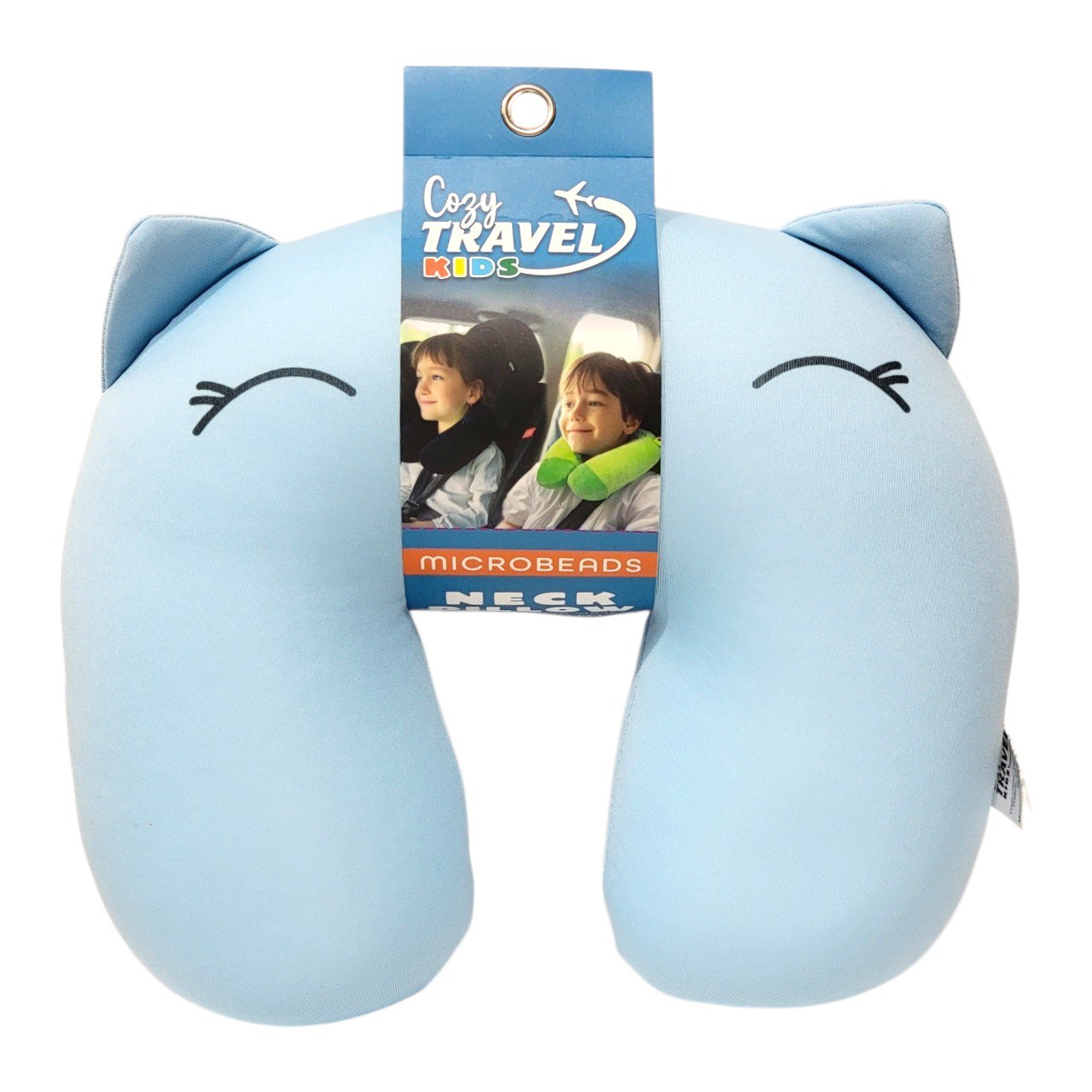 ALMOHADAS DE VIAJE RELLENAS DE MICROPERLAS COZY TRAVEL KIDS 25X27CM