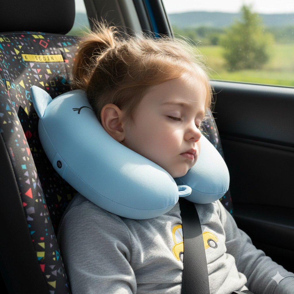 ALMOHADAS DE VIAJE RELLENAS DE MICROPERLAS COZY TRAVEL KIDS 25X27CM
