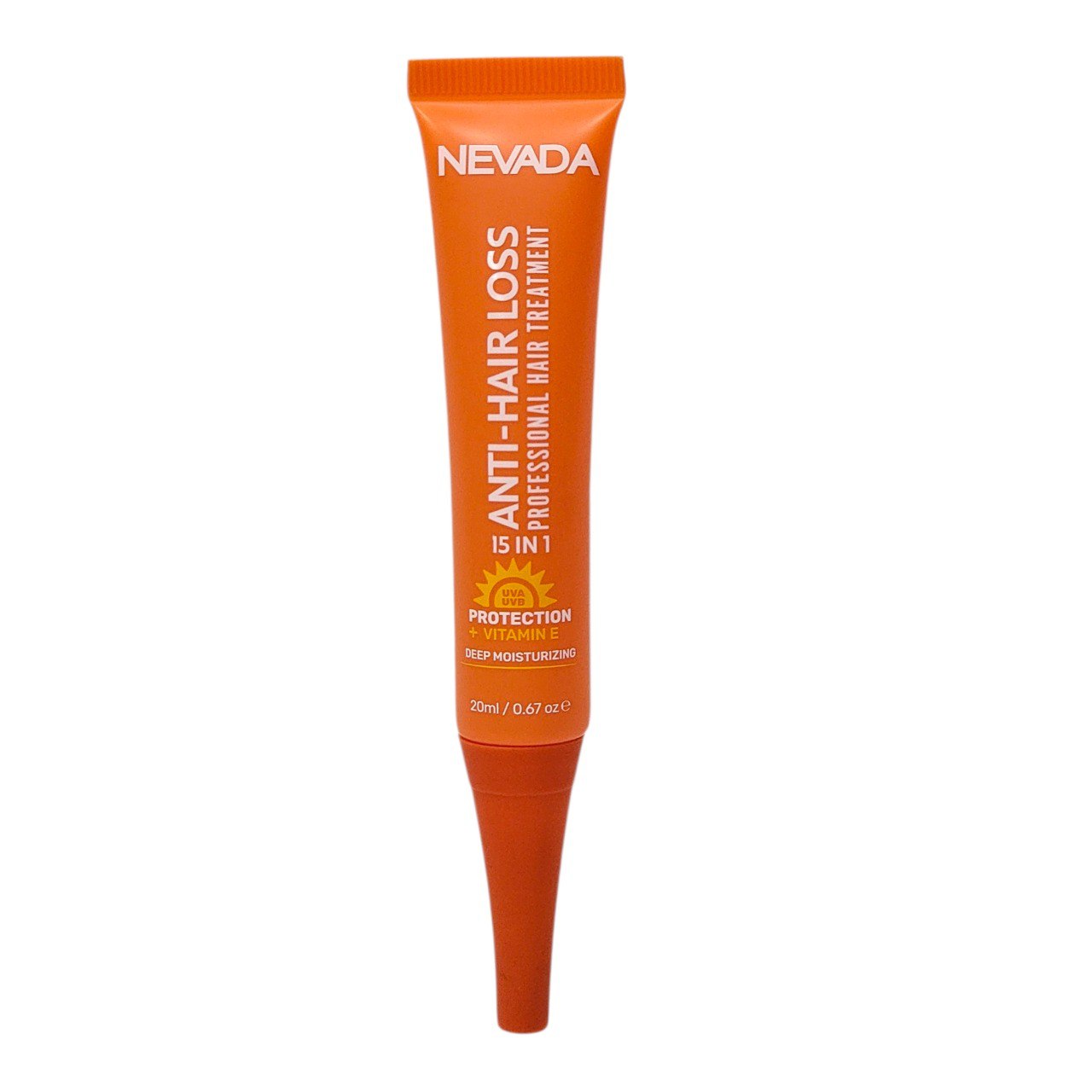 AMPOLLA PARA EL CABELLO SIN ENJUAGE ANTICAIDA 15 EN 1, PROTECCION Y VITAMINA E NEVADA 20ML