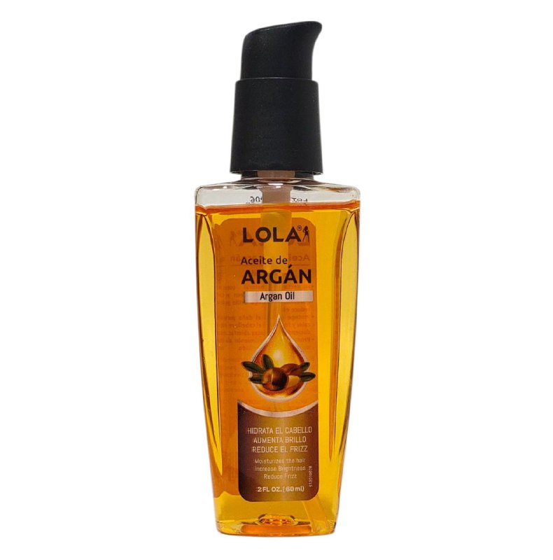 ACEITE PARA EL CABELLO DE ARGAN HIDRATANTE RECONSTRUCTOR ANTIFRIZZ LOLA 60ML