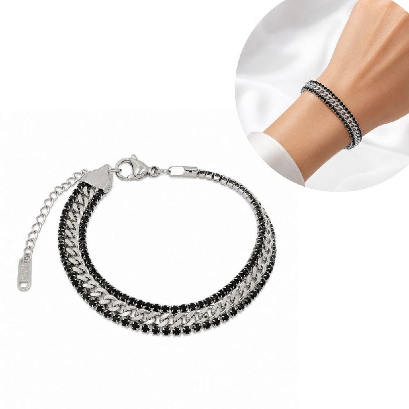 PULSERA DE ENCHAPE PARA DAMA 19CM