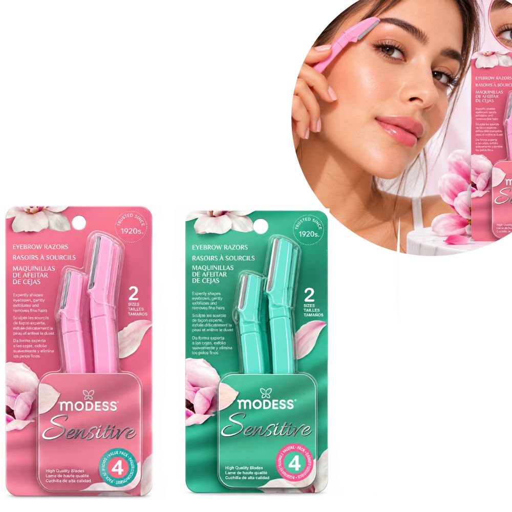 SET DE PERFILADORES Y RASURADORAS PARA CEJAS SENSITIVE 4PCS MODESS