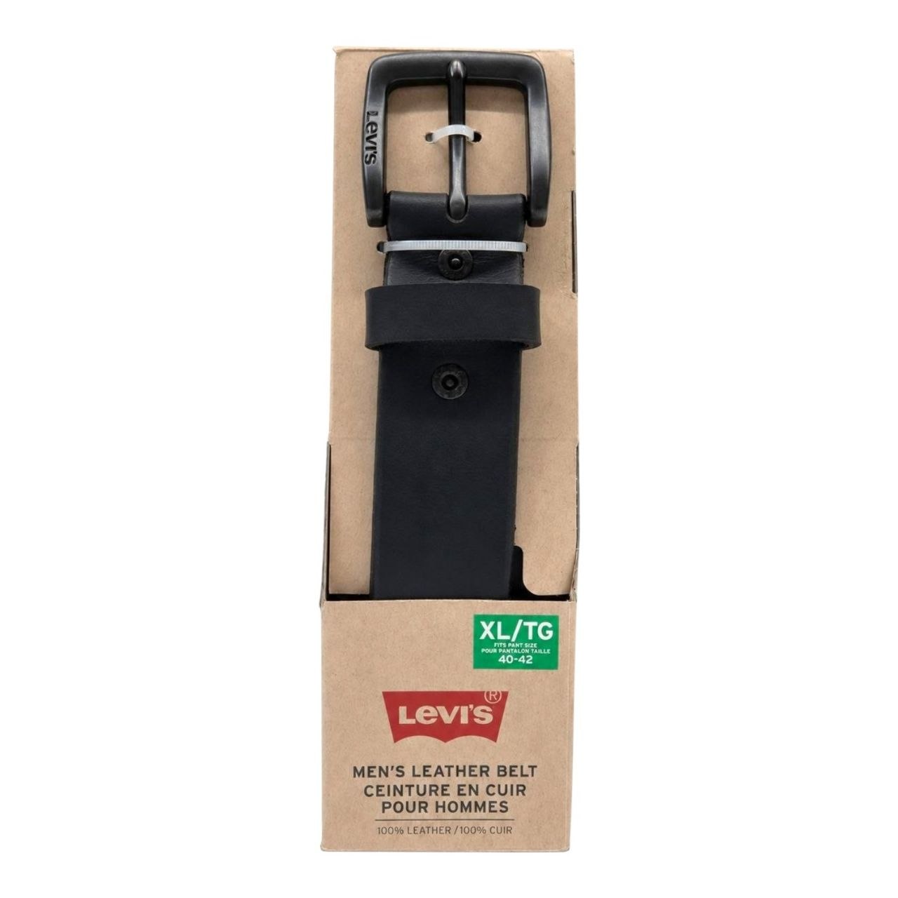 FAJA ORIGINAL LEVI'S PARA CABALLERO COLOR NEGRO TALLA XL/TG 40-42