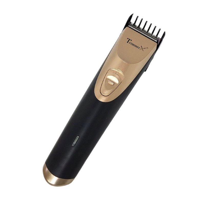 MAQUINA CORTADORA DE PELO PROFESIONAL RECARGABLE, CABEZAL DE CORTE DE PRECISION DE ACERO INOXIDABLE, INTERRUPTOR DE PRESION, FACIL DE USAR, INDICADOR DE CARGA, CABLE USB TRIMMER TM-T56