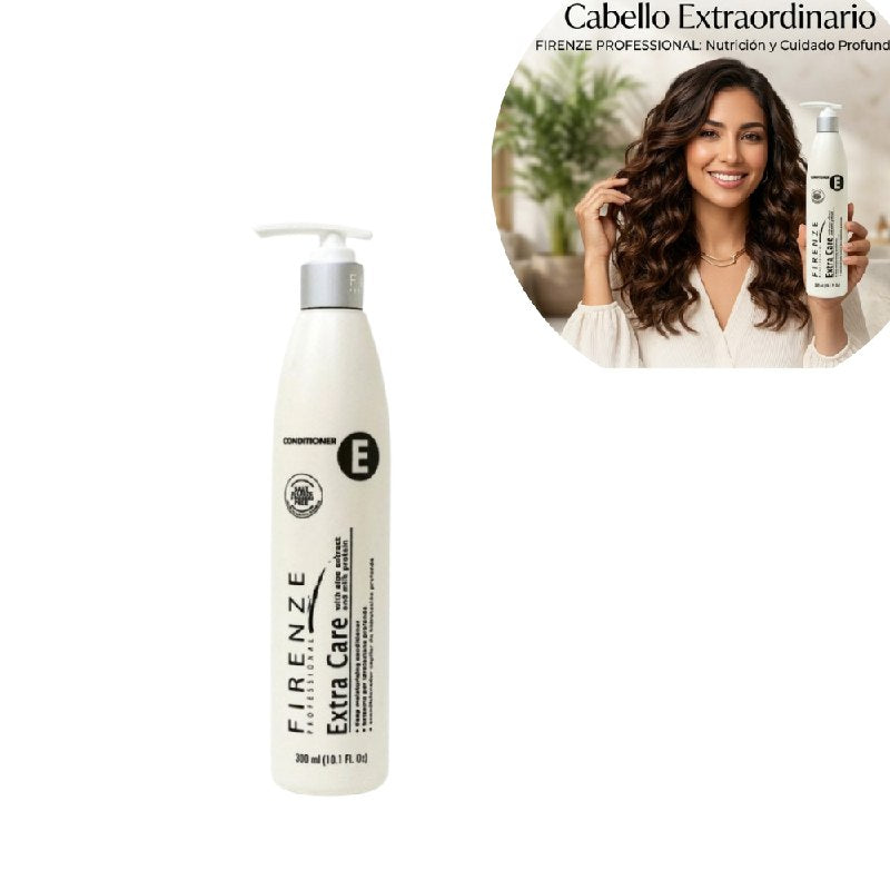 ACONDICIONADOR NUTRITIVO Y REPARADOR PROFESIONAL DE PROTEINA DE LECHE HIDROLIZADA HIDRATANTE FIRENZE 300ML