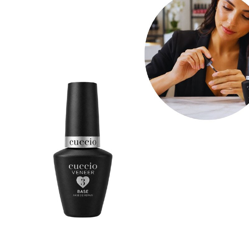 GEL DE MANICURA PASO 3 CAPA BASE PARA ESMALTE DE FIJACION DURADERA CUCCIO 13ML