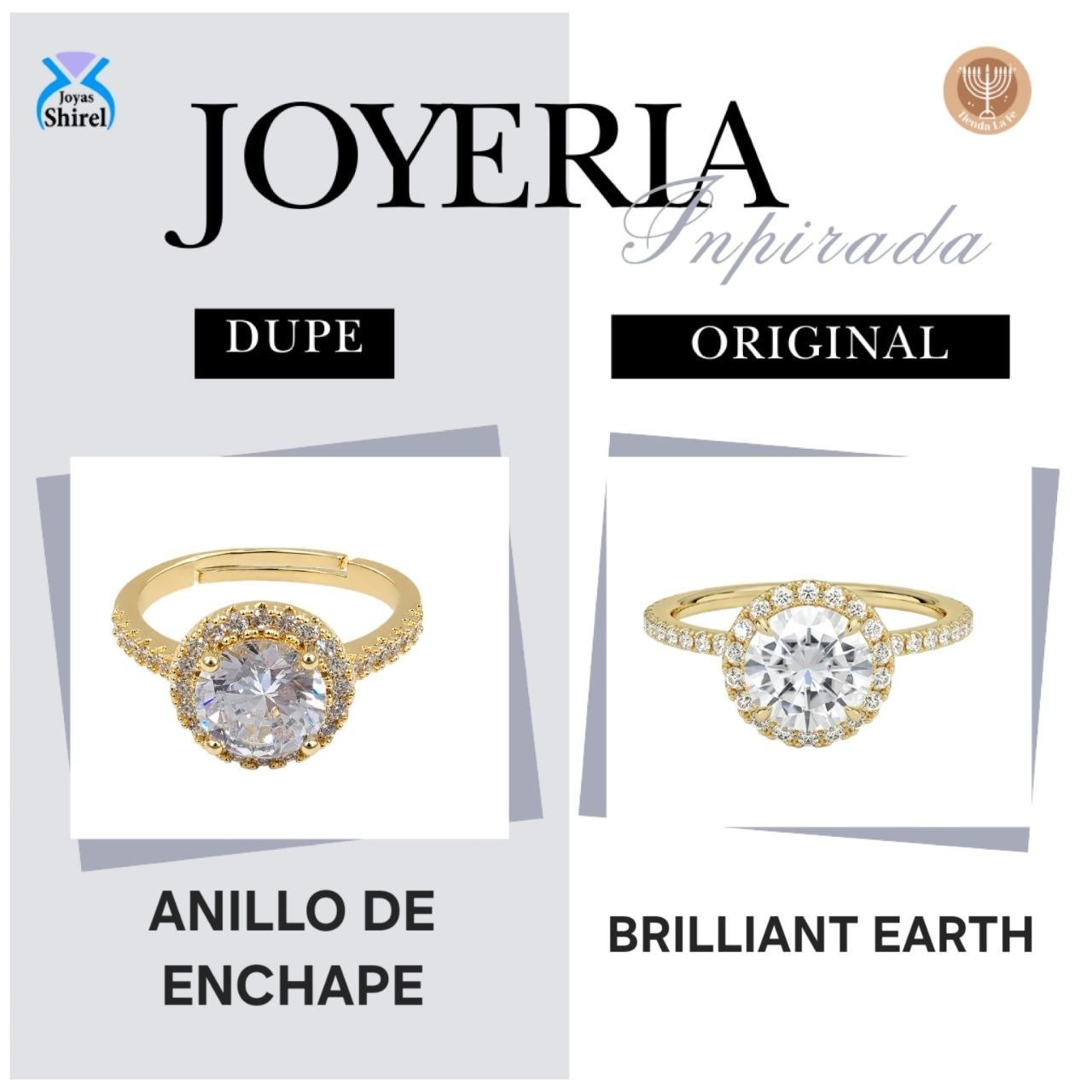 ANILLO DE ENCHAPE PARA DAMA CON DISEÑO ESTILO HALO REDONDO Y CIRCONES BRILLANTES