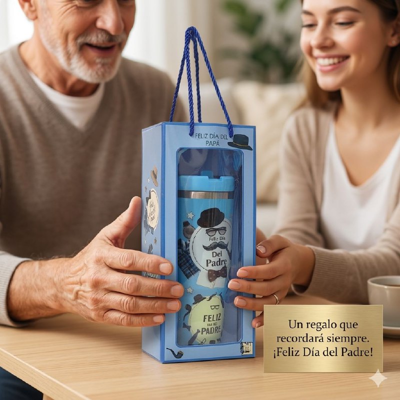 BOTE TERMICO DE REGALO PARA PADRE PARA BEBIDAS FRIAS Y CALIENTES BENELI HOME
