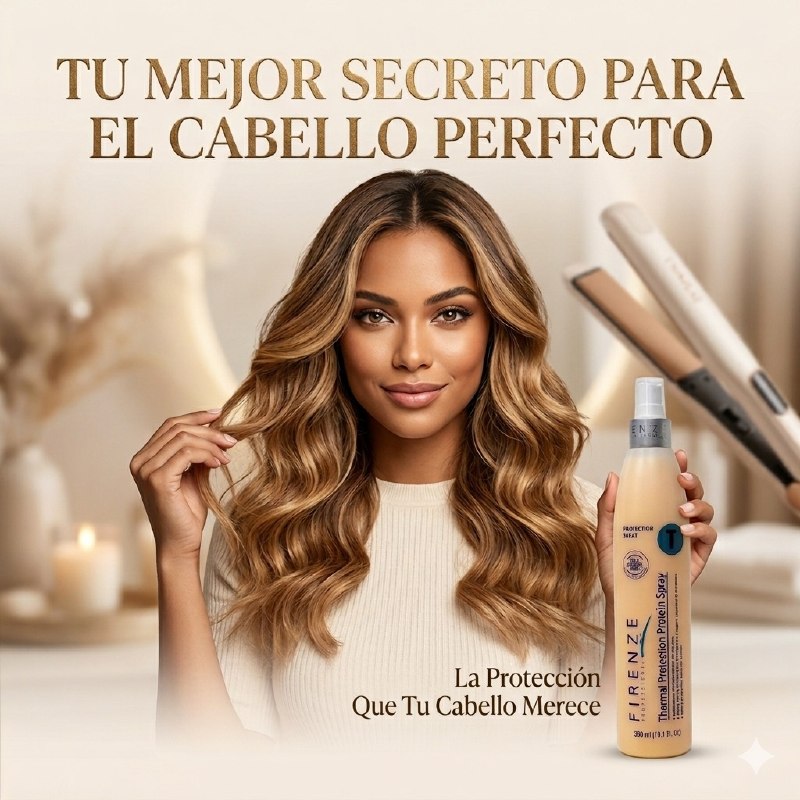 PROTECTOR TERMICO CAPILAR EN SPRAY REVITALZIANTE CON PROTEINAS FIRENZE 300ML
