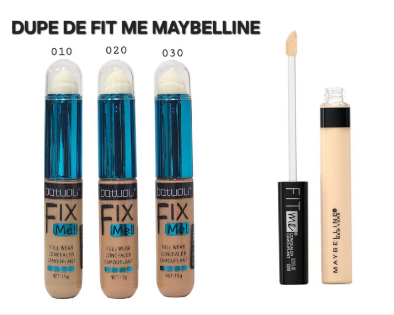 CORRECTOR FLUIDO LIGERO DURADERO 24H ACABADO MATE NATURAL BATUOLI 15G (DUPE DE MAYBELLINE)