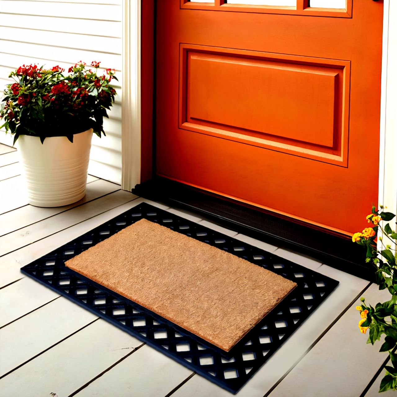 ALFOMBRA DECORATIVA PARA ENTRADA ATRAPAR LA SUCIEDAD Y LA HUMEDAD DEL CALZADO PARA MANTENER LOS SUELOS LIMPIOS HOME LIVING 40X60CM