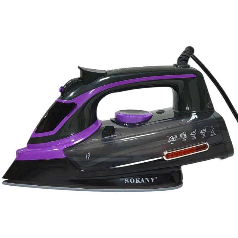 PLANCHA DE ROPA A VAPOR 2400W MODELO SK-11016 SOKANY 380ML