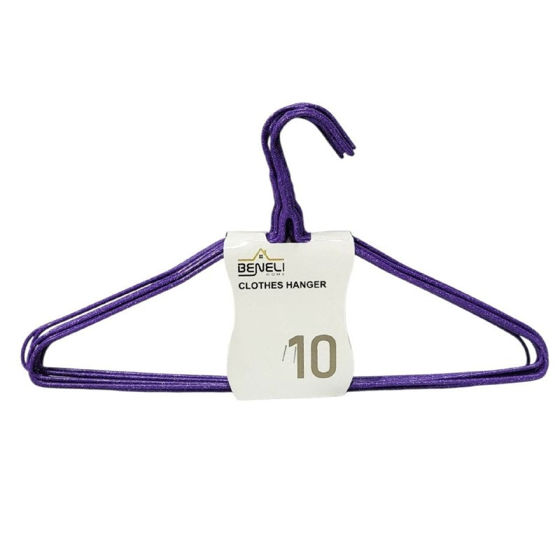 SET DE GANCHOS PARA ROPA METALICOS DE 10PCS BENELI HOME