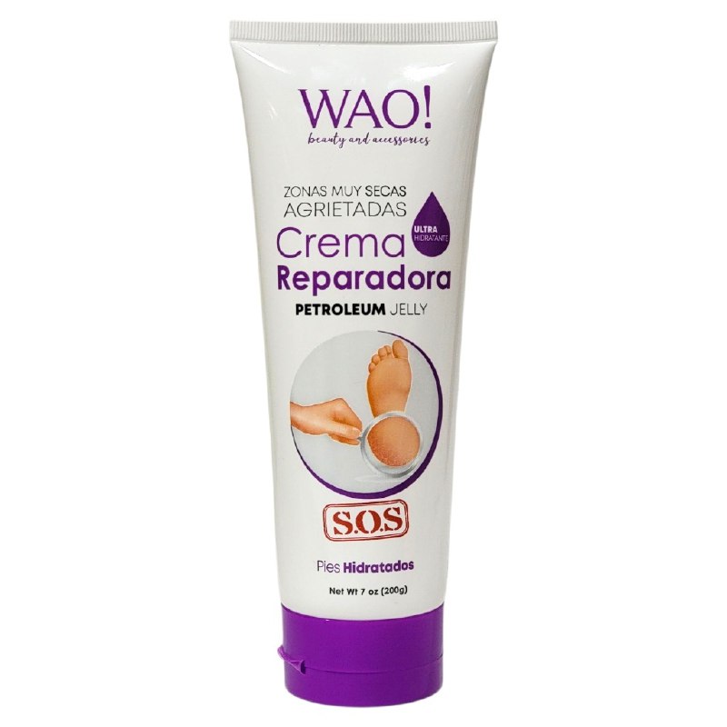 CREMA CORPORAL PARA PIES AGRIETADOS ULTRA HIDRATANTE WAO! 200G