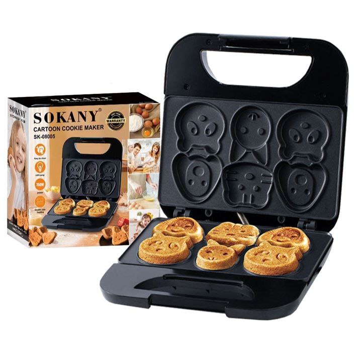 MAQUINA ELECTRICA PARA HACER GALLETAS EN FORMA DE ANIMALES SK-08005 SOKANY 23X23CM